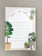 Single Home A6 to-do list notepad on grey background