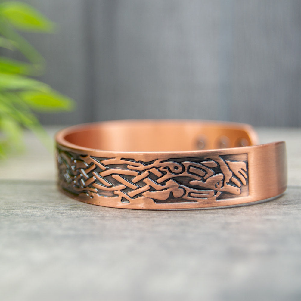 Magnetic Mobility Clover Copper Bracelet
