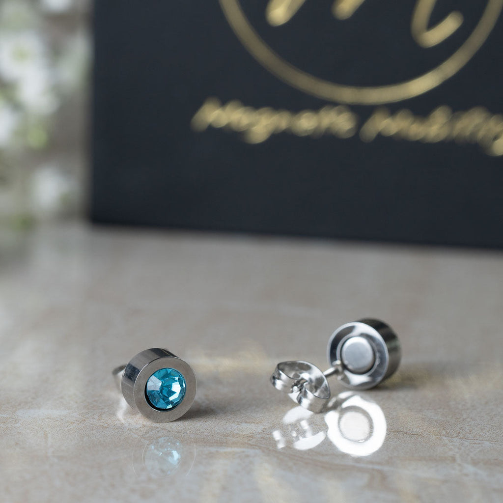 Magnetic Mobility Birthstone Magnetic Stud Earrings