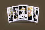 Dark Synevyr The Golden Path Tarot Deck 80 Cards - cards showing black and gold Art Deco illustrations