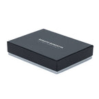 Dark blue and grey gift box with Renato Borzatta branding